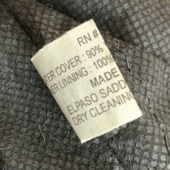 El Paso Saddle Blanket Southwestern Aztec Wool Tote Bag 18x14 Beige Red - Picture 6 of 7